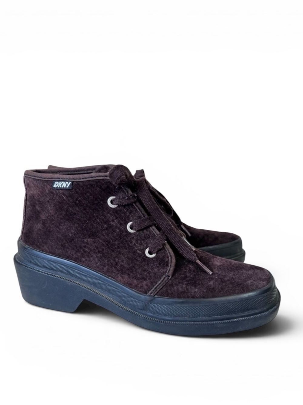 DKNY Y2K Brown Suede Chukka Boots